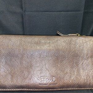 Fossil Brown Leather Bifold